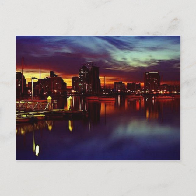 San Diego Skyline Postcard (Front)