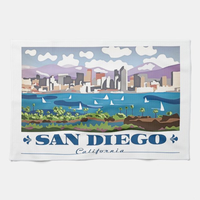 San Diego Skyline Towel (Horizontal)