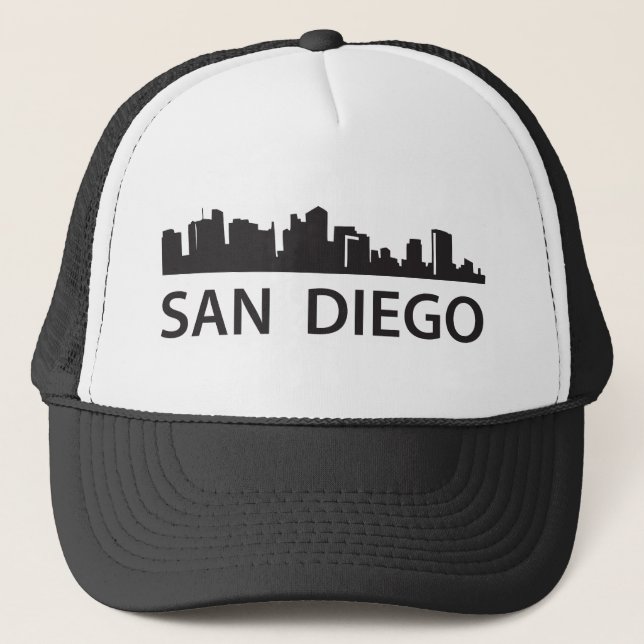 San Diego Skyline Trucker Hat (Front)