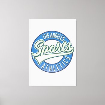 San Diego Sports Athletic Logo Canvas Print by bartonleclaydesign at Zazzle