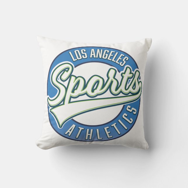San Diego Sports Athletic logo Throw Pillow (Front)