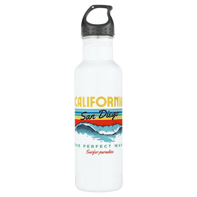 San Diego Stainless Steel Water Bottle (Front)