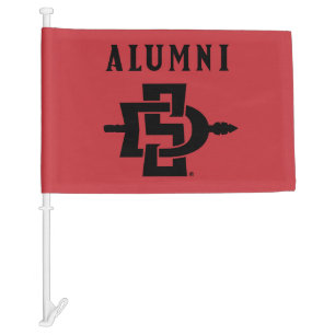 San Diego State Alumni Car Flag