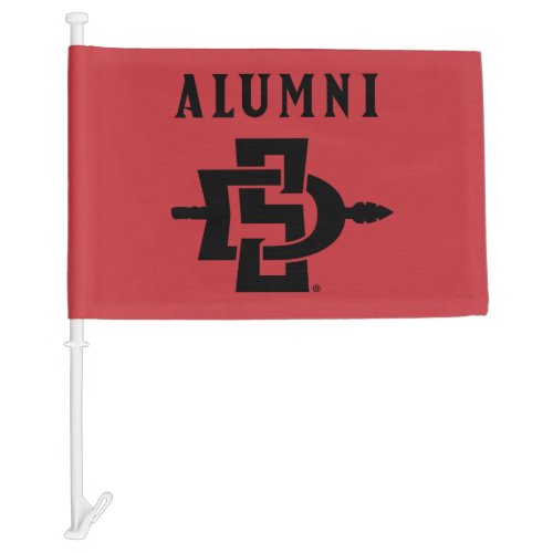 San Diego State Alumni Car Flag