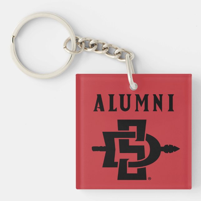 San Diego State Alumni Keychain (Front)