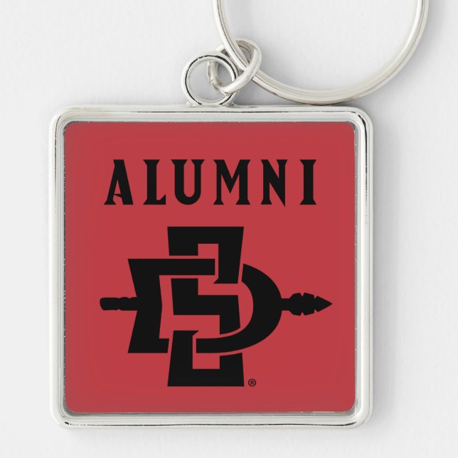 San Diego State Alumni Keychain (Front)
