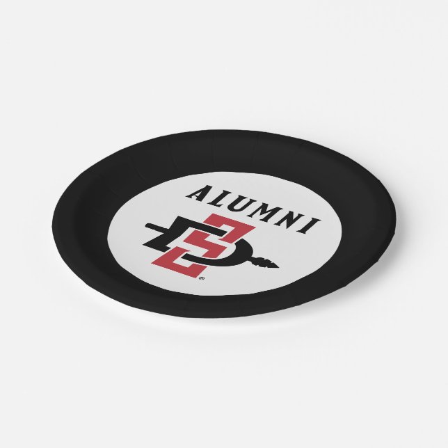 San Diego State Alumni Paper Plates (Angled)