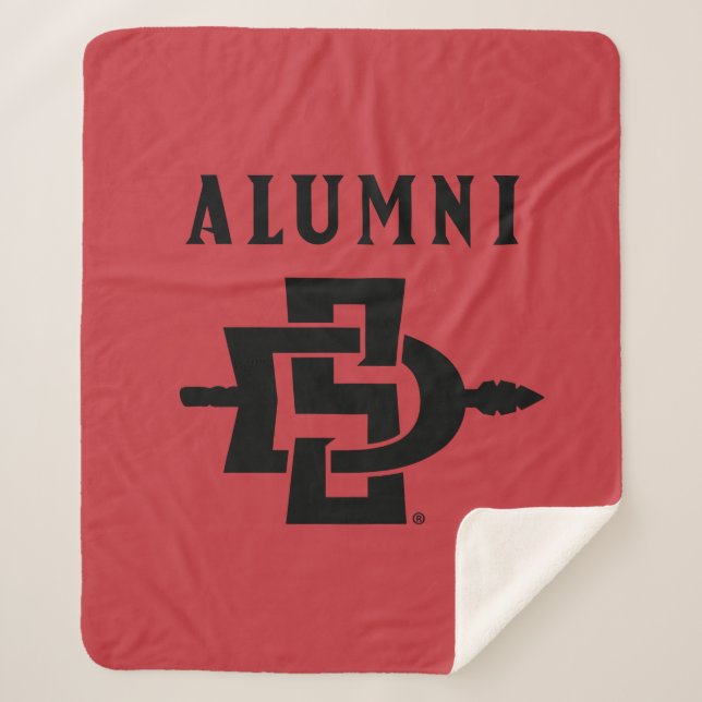San Diego State Alumni Sherpa Blanket (Front)