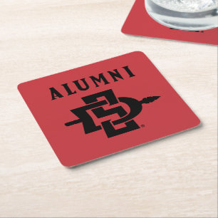 San Diego State Alumni Square Paper Coaster