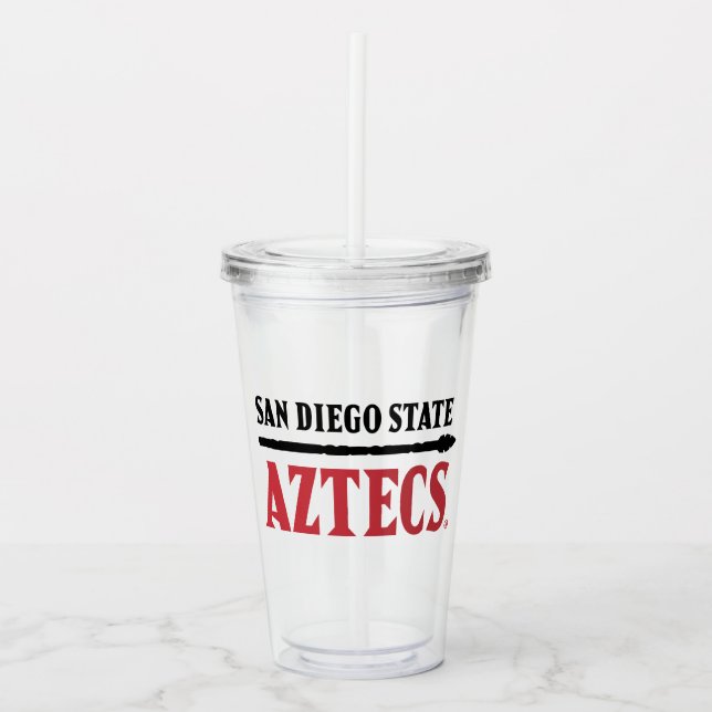 San Diego State Aztecs Acrylic Tumbler (Front)
