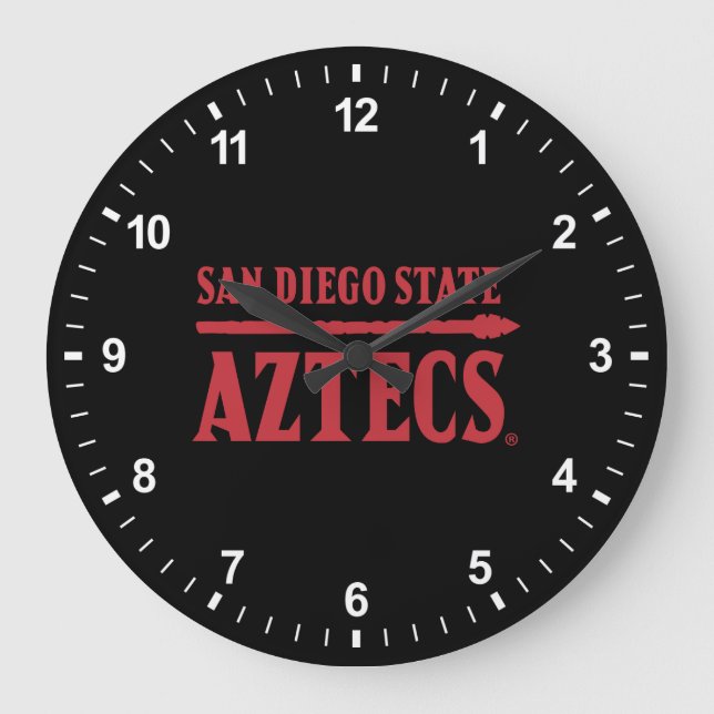 San Diego State Aztecs Large Clock (Front)