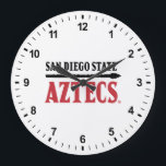 San Diego State Aztecs Large Clock<br><div class="desc">Check out these San Diego State designs! Show off your Aztec pride with these new University products. These make the perfect gifts for the San Diego student, alumni, family, friend or fan in your life. All of these Zazzle products are customizable with your name, class year, or club. Go SDSU!...</div>