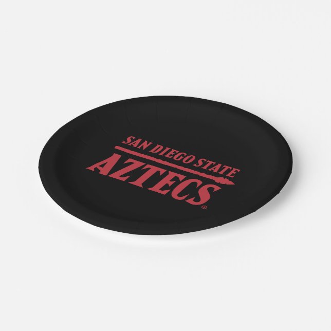 San Diego State Aztecs Paper Plates (Angled)