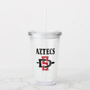San Diego State Aztecs Vintage Acrylic Tumbler