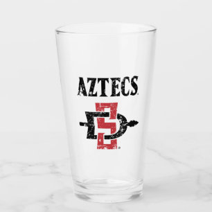 San Diego State Aztecs Vintage Glass