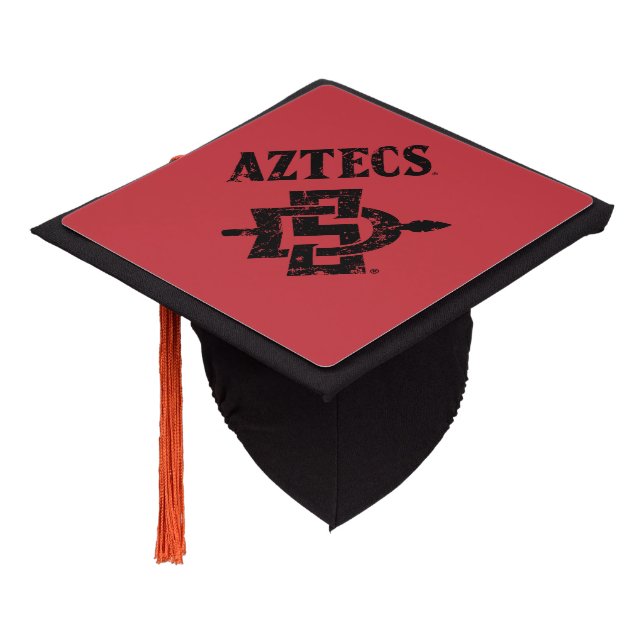 San Diego State Aztecs Vintage Graduation Cap Topper (Angled)