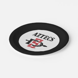 San Diego State Aztecs Vintage Paper Plates