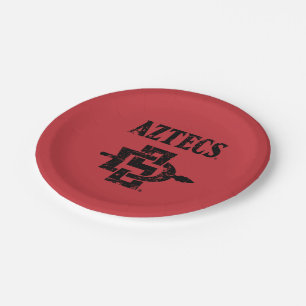San Diego State Aztecs Vintage Paper Plates