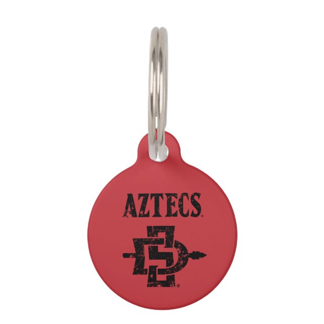 San Diego State Aztecs Vintage Pet ID Tag (Front)
