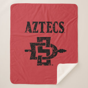 San Diego State Aztecs Vintage Sherpa Blanket