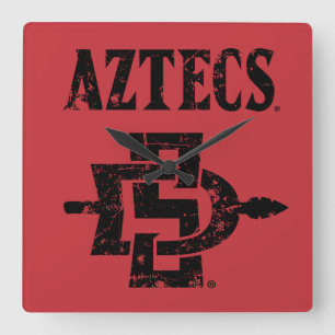 San Diego State Aztecs Vintage Square Wall Clock