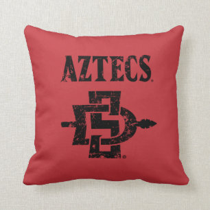 San Diego State Aztecs Vintage Throw Pillow
