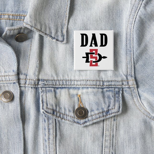 San Diego State Dad Button (In Situ)