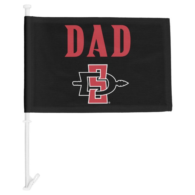 San Diego State Dad Car Flag (Front)