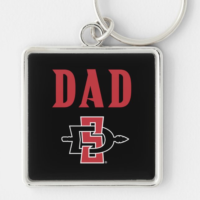 San Diego State Dad Keychain (Front)
