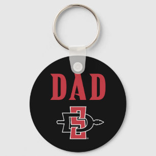 San Diego State Dad Keychain