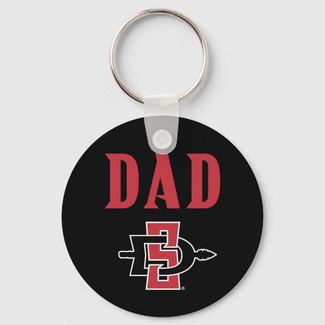 San Diego State Dad Keychain (Front)