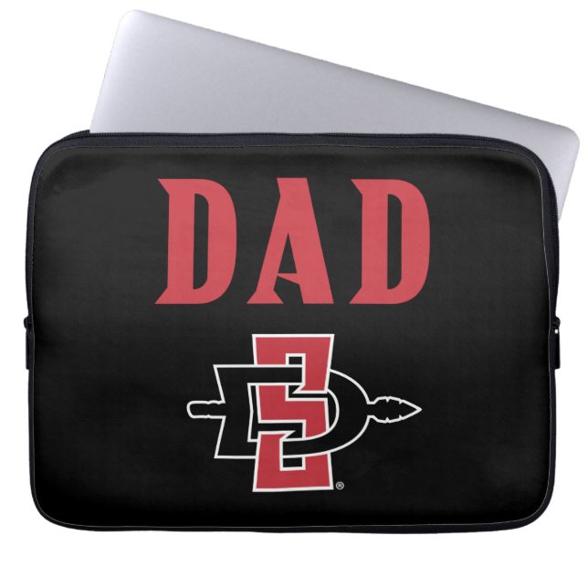 San Diego State Dad Laptop Sleeve (Front)