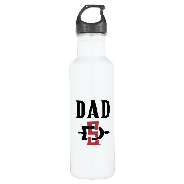 San Diego State Dad Stainless Steel Water Bottle (Front)