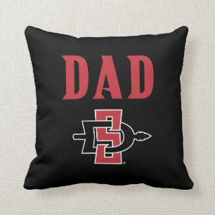 San Diego State Dad Throw Pillow