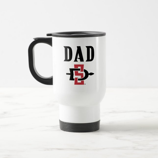San Diego State Dad Travel Mug (Left)