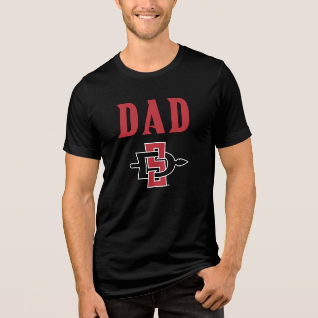San Diego State Dad Tri-Blend Shirt (Front)