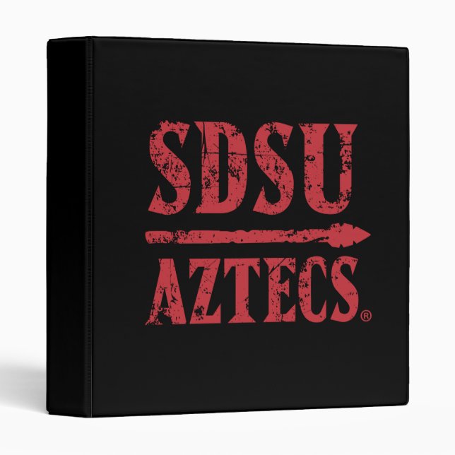 San Diego State Logo and Wordmark 3 Ring Binder (Front/Spine)