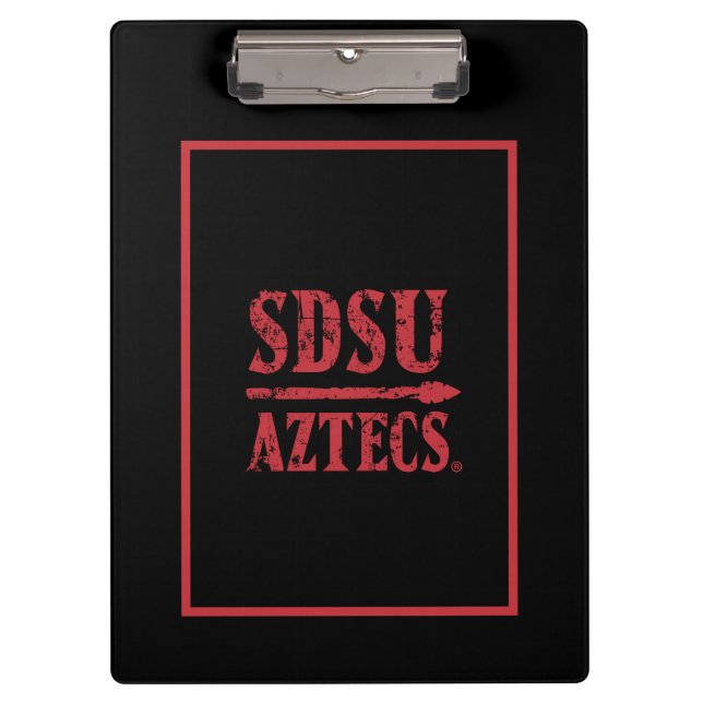 San Diego State Logo and Wordmark Clipboard (Front)