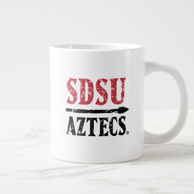 San Diego State Logo and Wordmark Giant Coffee Mug (Right)