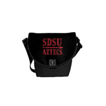 San Diego State Logo and Wordmark Messenger Bag