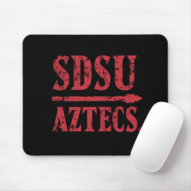 San Diego State Logo and Wordmark Mouse Pad (With Mouse)
