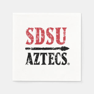 San Diego State Logo and Wordmark Napkins