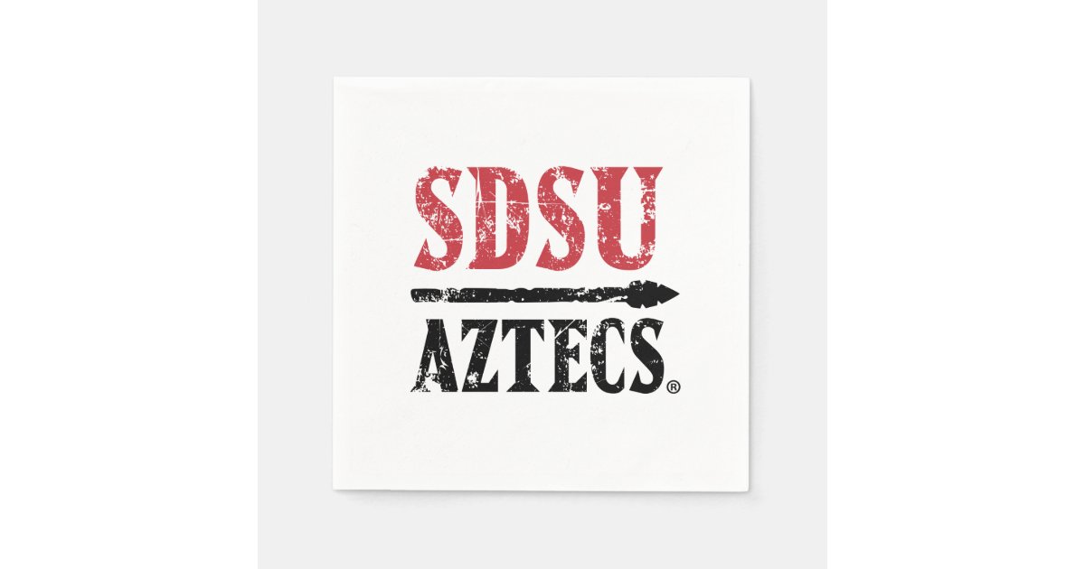 San Diego State Logo and Wordmark Napkins Zazzle