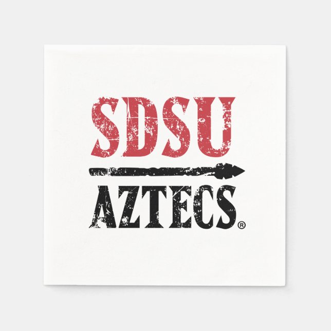 San Diego State Logo and Wordmark Napkins (Front)