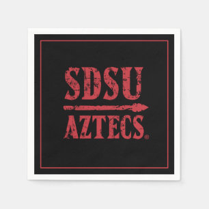 San Diego State Logo and Wordmark Napkins