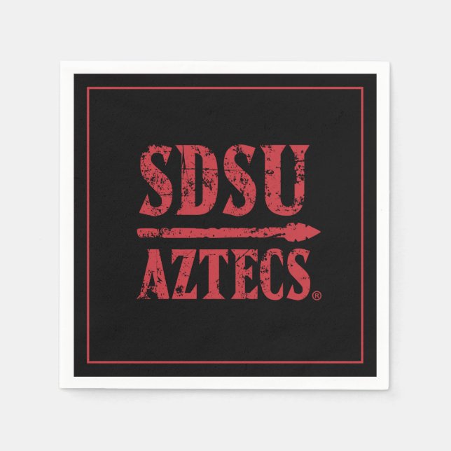 San Diego State Logo and Wordmark Napkins (Front)