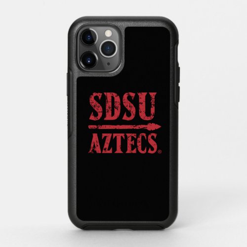 San Diego State Logo and Wordmark OtterBox Symmetry iPhone 11 Pro Case