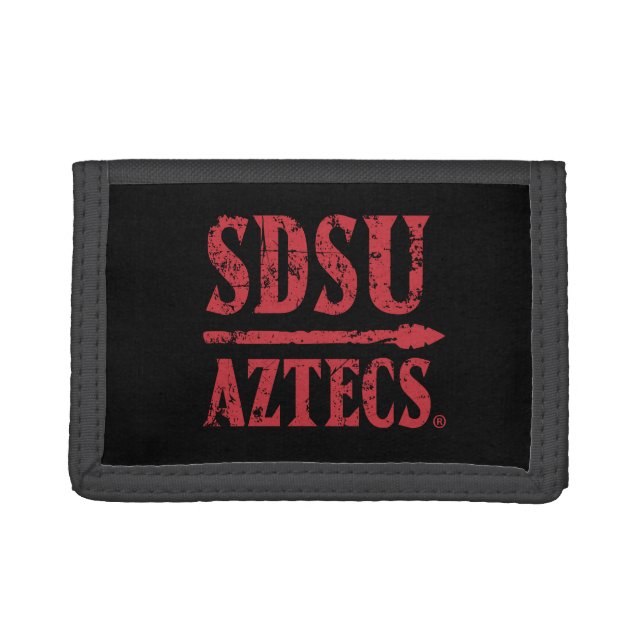 San Diego State Logo and Wordmark Trifold Wallet (Front)