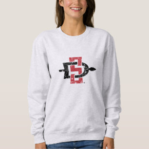 San Diego State Logo Distressed Sweatshirt