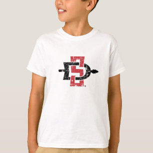 San Diego State Logo Distressed T-Shirt